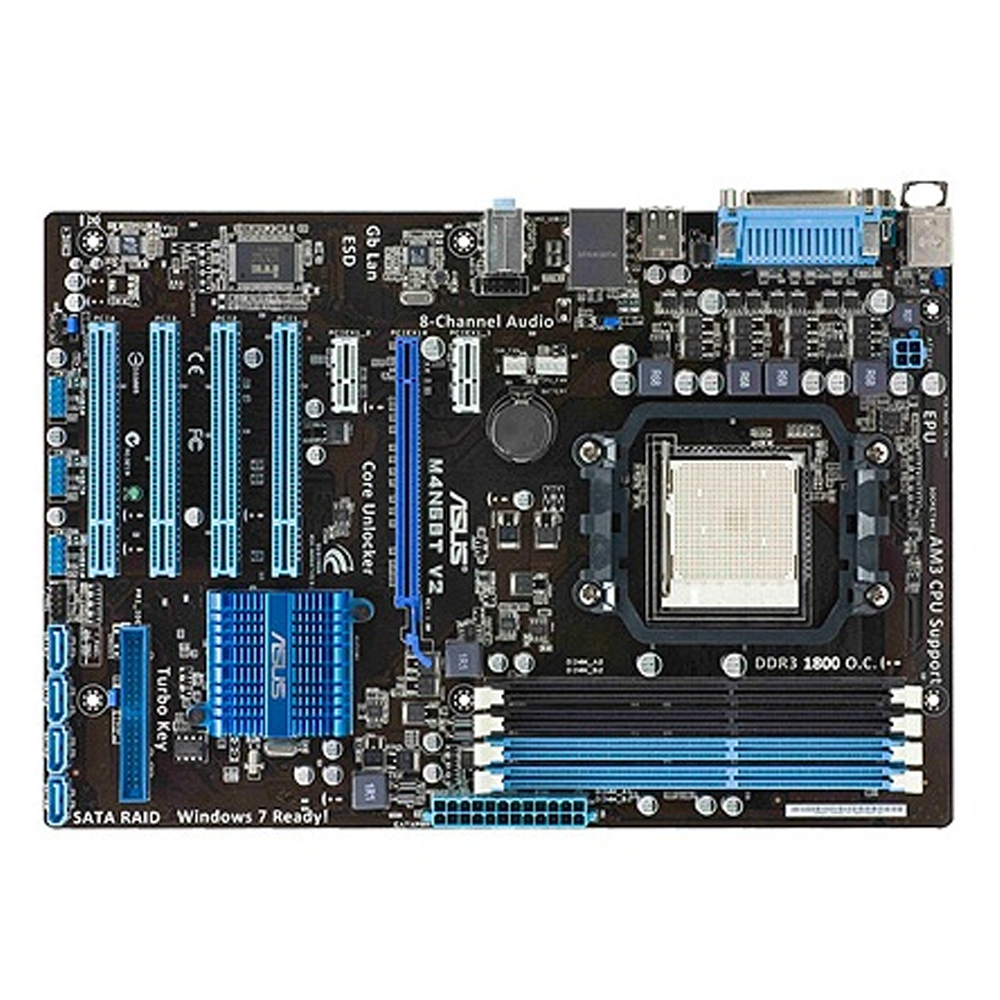 Foto 2 pulgar | Placa Base Asus M4n68t V2 Socket Am3 Nvidia Nforce630a Ddr3 - Venta Internacional.