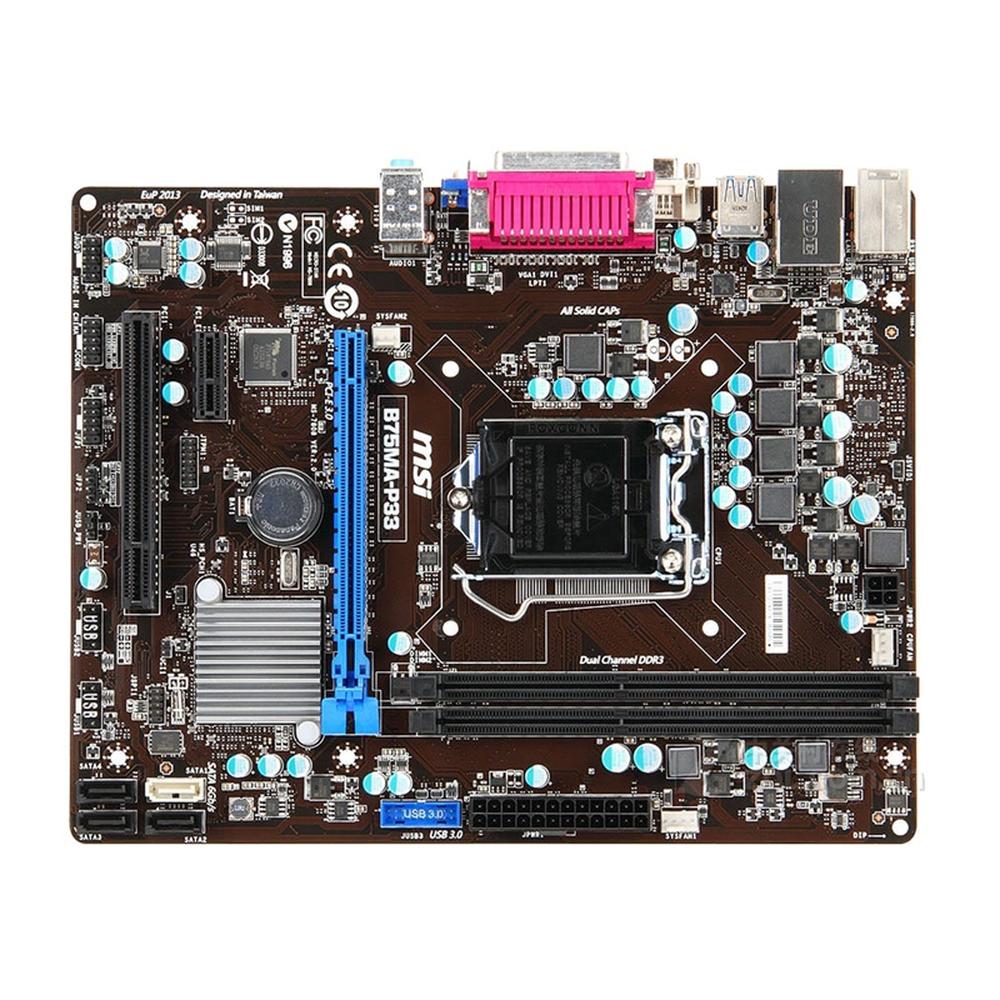 Foto 2 pulgar | Placa Madre Msi B75ma-p33 Lga 1155 Intel B75 Ddr3 Micro Atx - Venta Internacional.