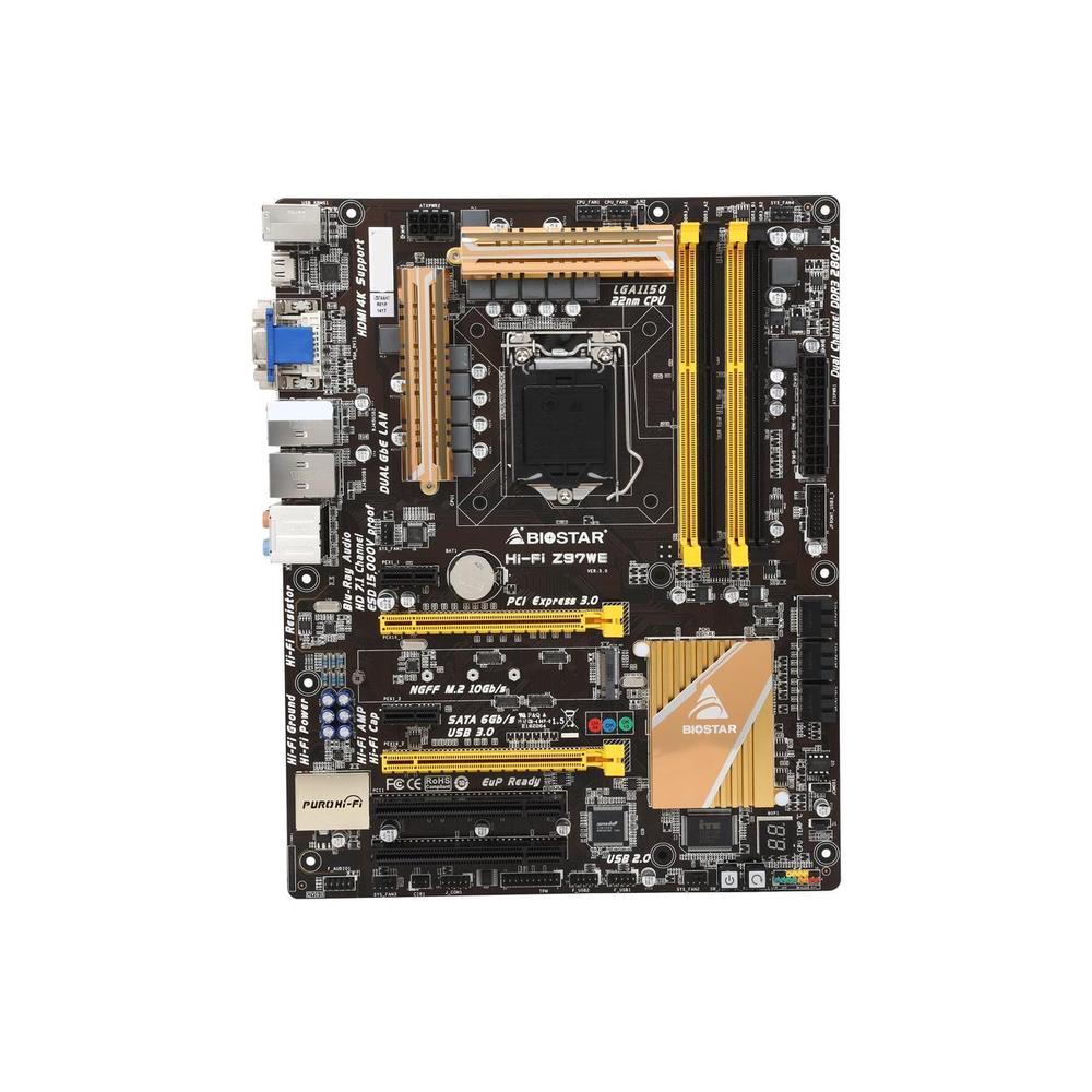 Foto 2 pulgar | Placa Madre Biostar Hi-fi Z97we Lga 1150 Intel Z97 Ddr3 Atx - Venta Internacional.