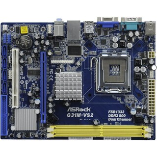 Foto 1 | Placa Madre Asrock G31m-vs2 Lga 775 Intel G31 Ddr2 Micro Atx - Venta Internacional.