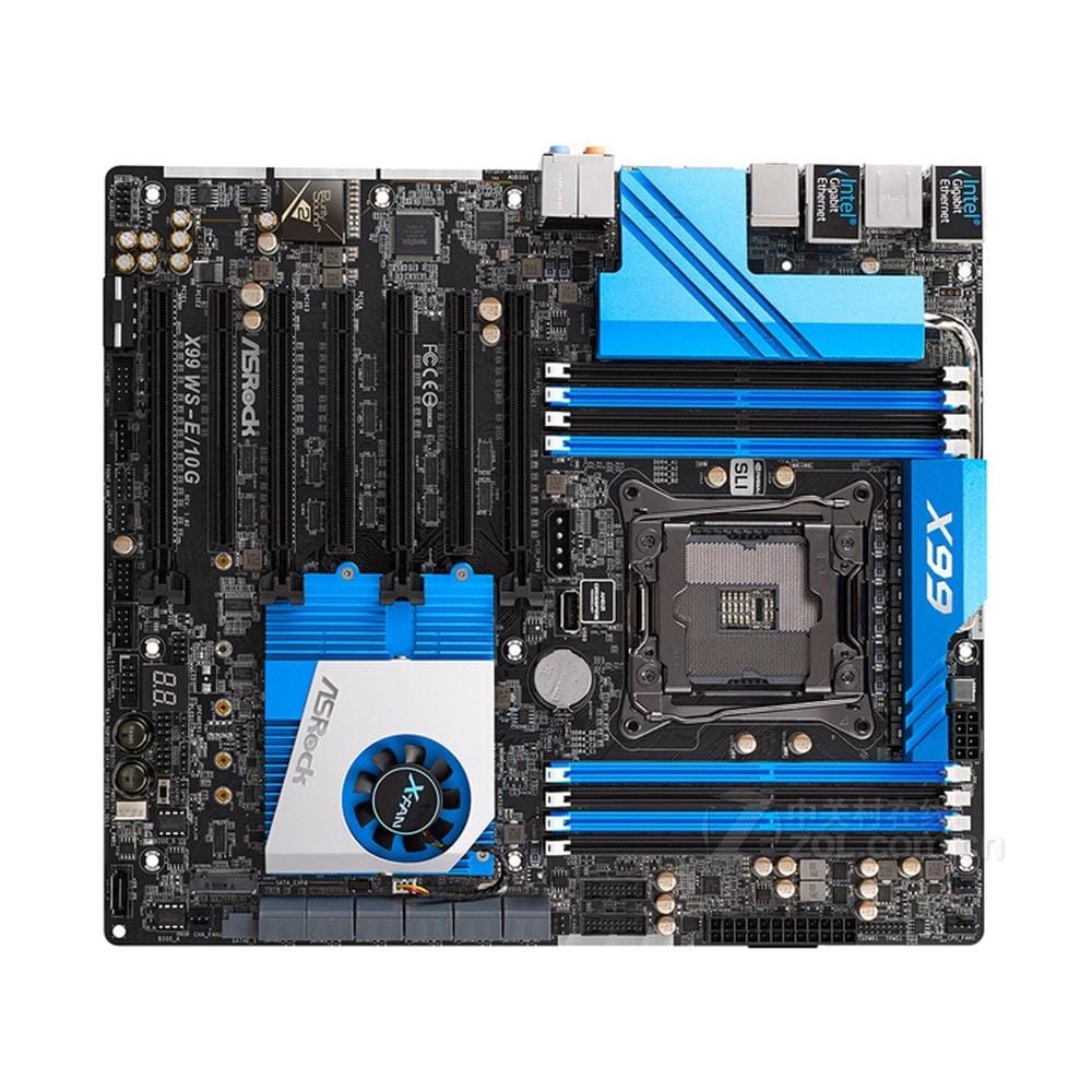 Placa Madre Asrock X99 Ws-e/10g Lga 2011-v3 Ddr4 E-atx - Venta Internacional. $6,680
