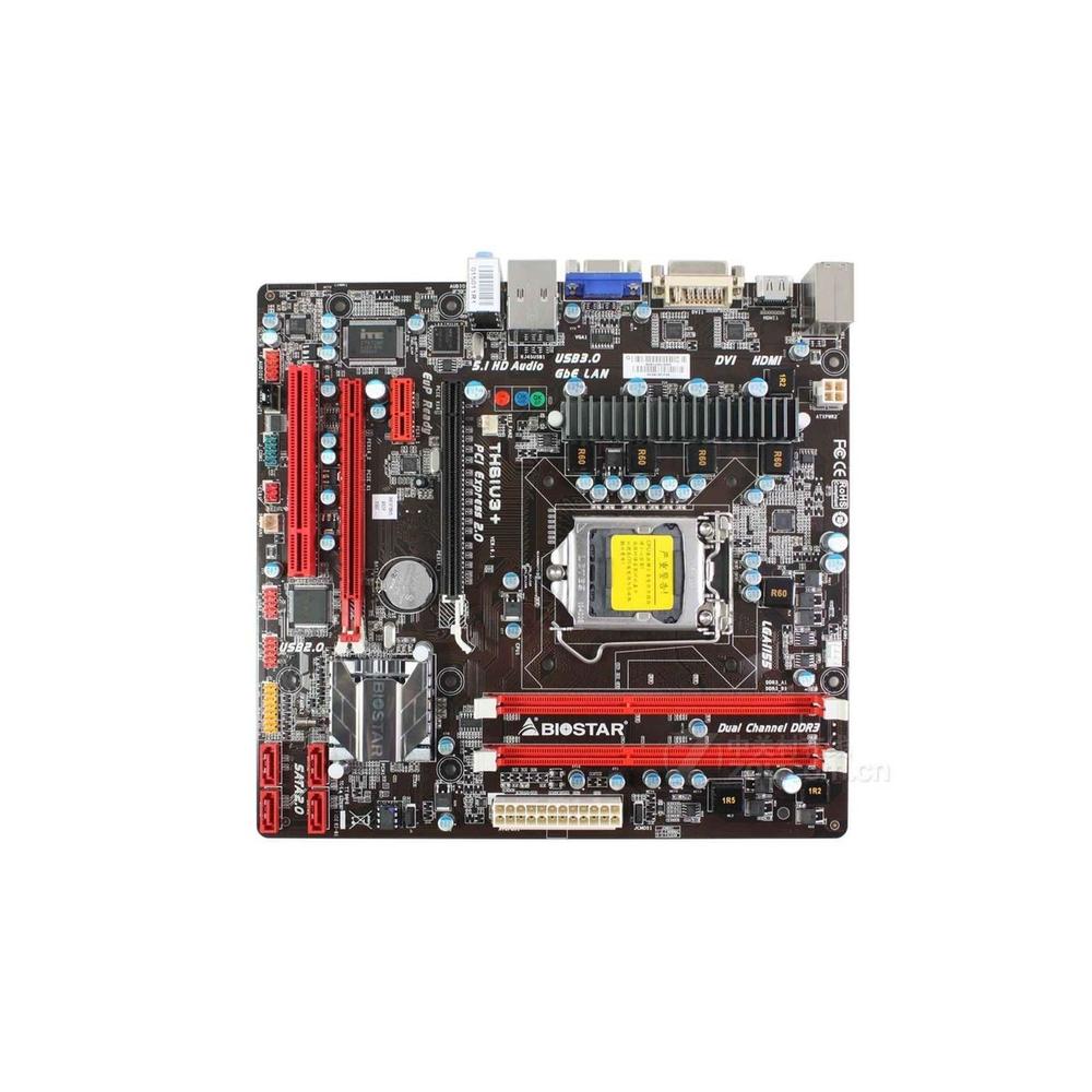 Foto 2 pulgar | Placa Madre Biostar Th61u3+ Lga 1155 Intel H61 Ddr3 Micro Atx - Venta Internacional.