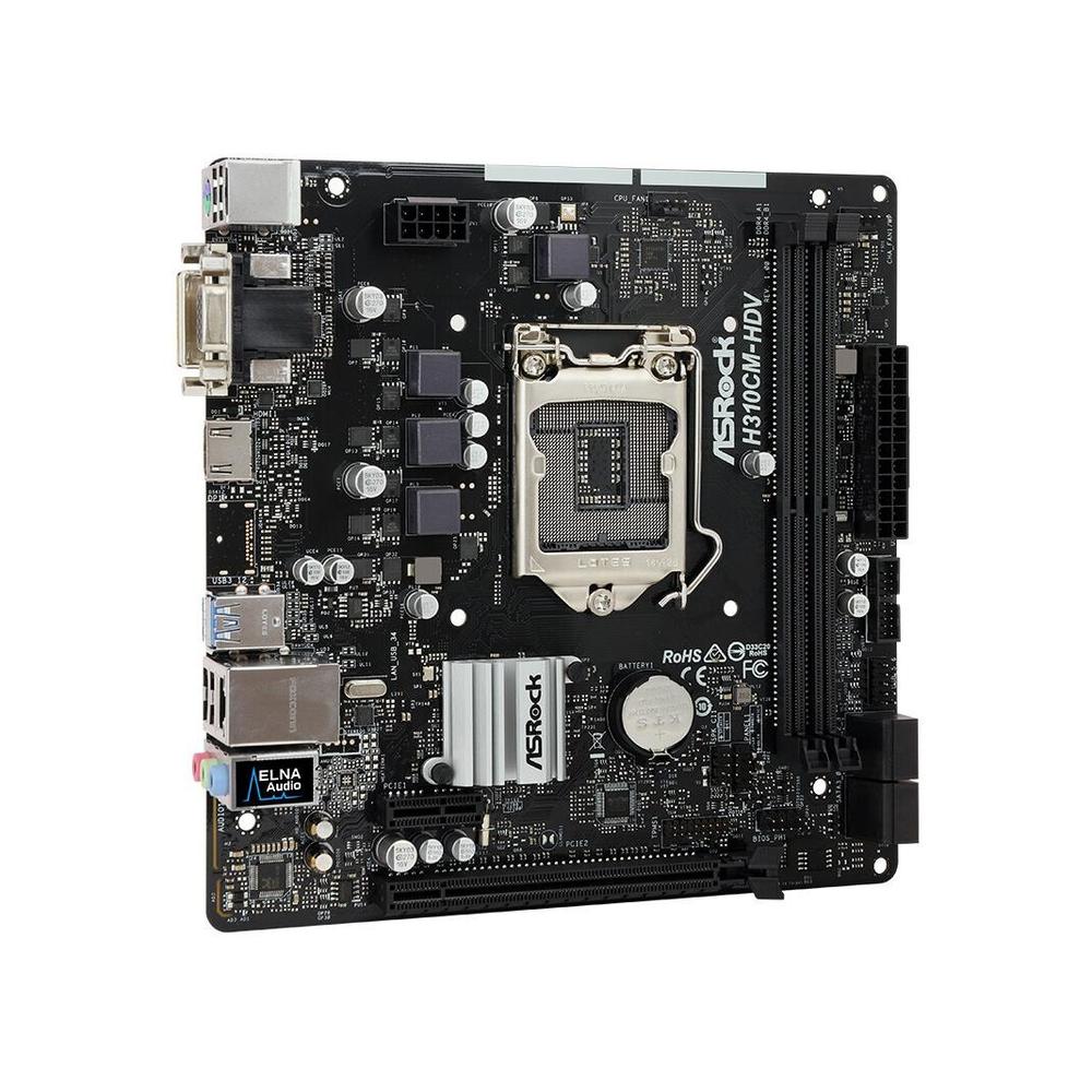 Foto 3 pulgar | Placa Madre Asrock H310cm-hdv Lga 1151 Intel H310 Ddr4 Micro Atx - Venta Internacional.