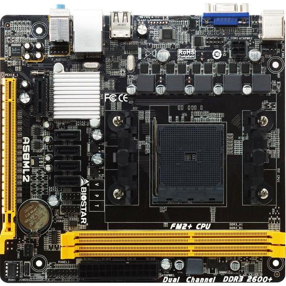 Foto 2 pulgar | Placa Madre Biostar A58ml2 7.1 Socket Fm2+ Amd A55 Ddr3 Micro Atx - Venta Internacional.