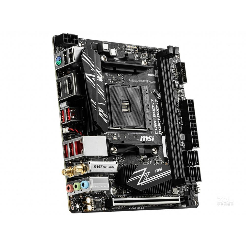 Foto 4 pulgar | Placa Base Msi B450i Gaming Plus Max Wifi Socket Am4 Ddr4 - Venta Internacional.