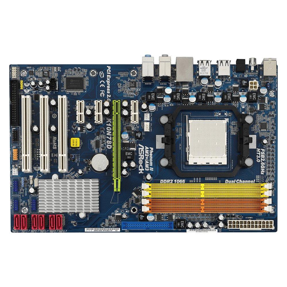 Foto 2 pulgar | Placa Madre Asrock K10n78d Con Conector Am2/am2+/am3 Nvidia Nforce 720d (mcp78) Ddr2 Atx - Venta Internacional.