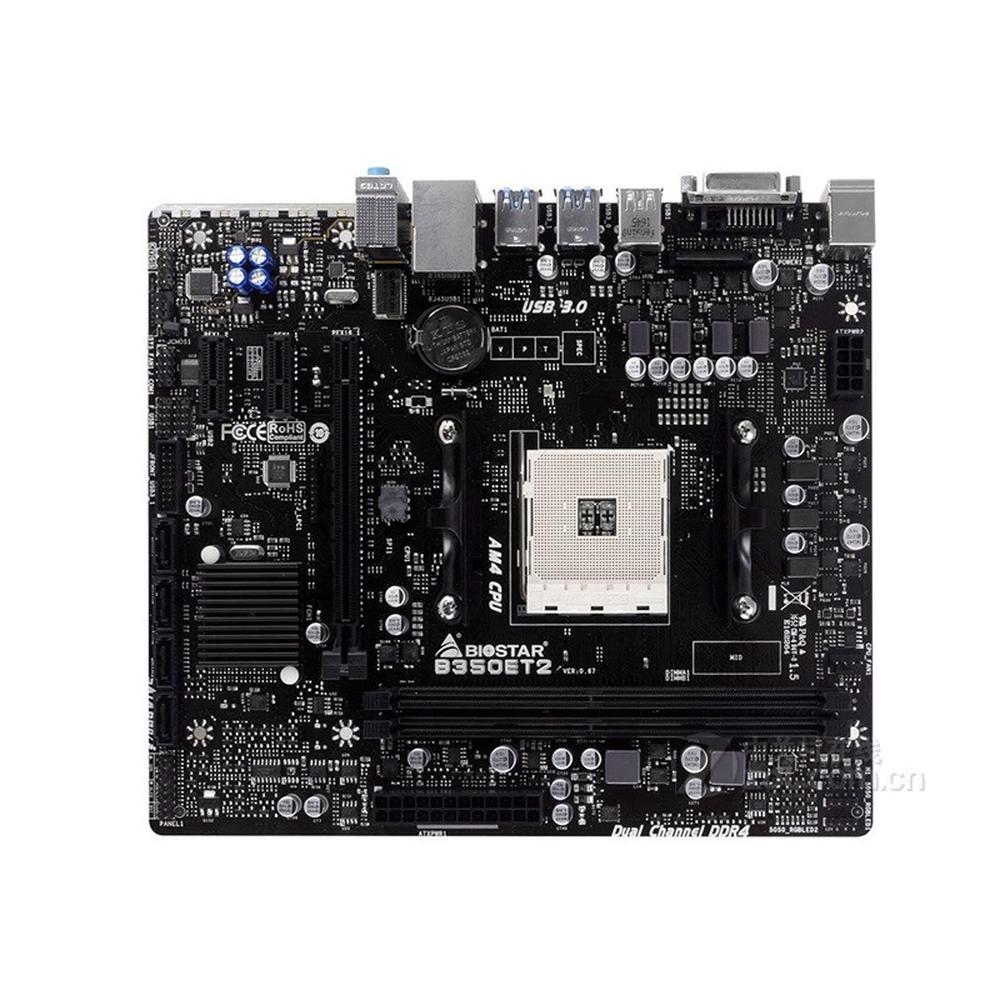 Foto 1 | Placa Base Biostar B350et2 Con Conector Am4 Amd B350 Ddr4 Micro Atx - Venta Internacional.