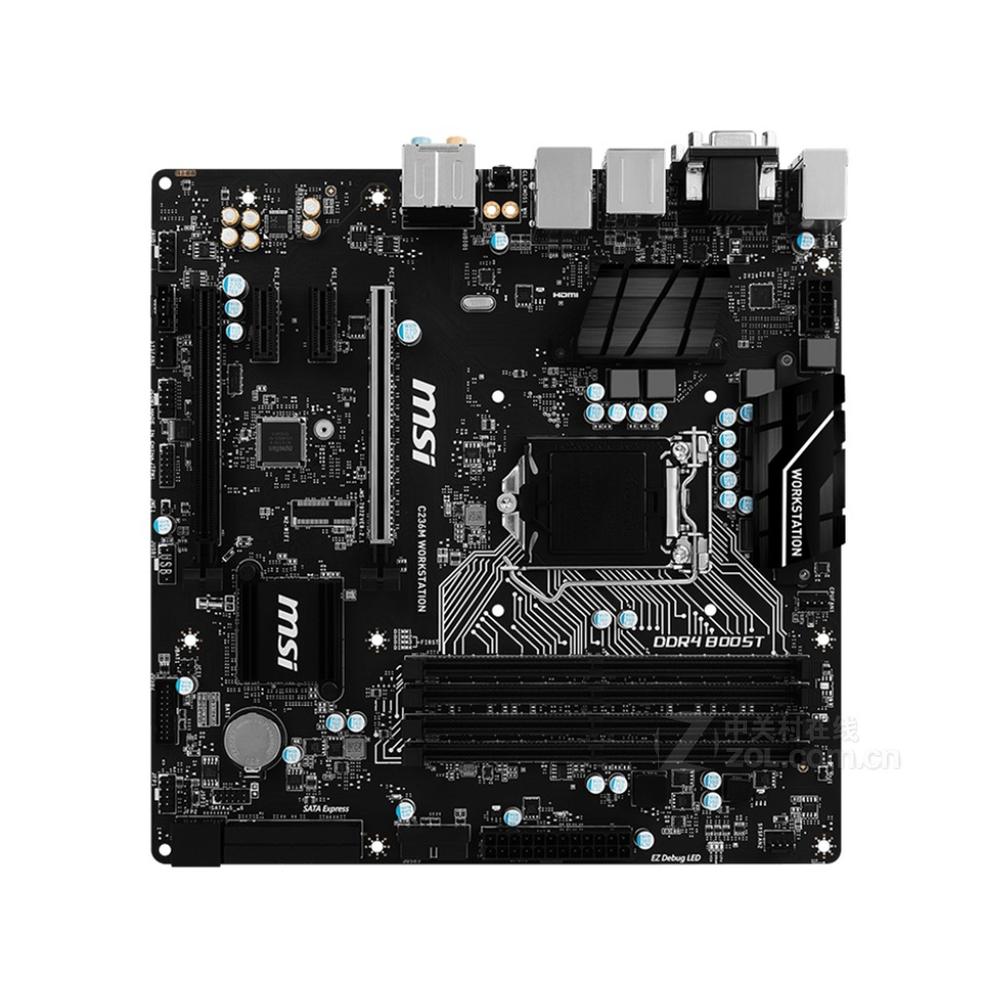 Foto 1 | Placa Madre Msi C236m Workstation Lga 1151 Intel C236 Ddr4 - Venta Internacional.