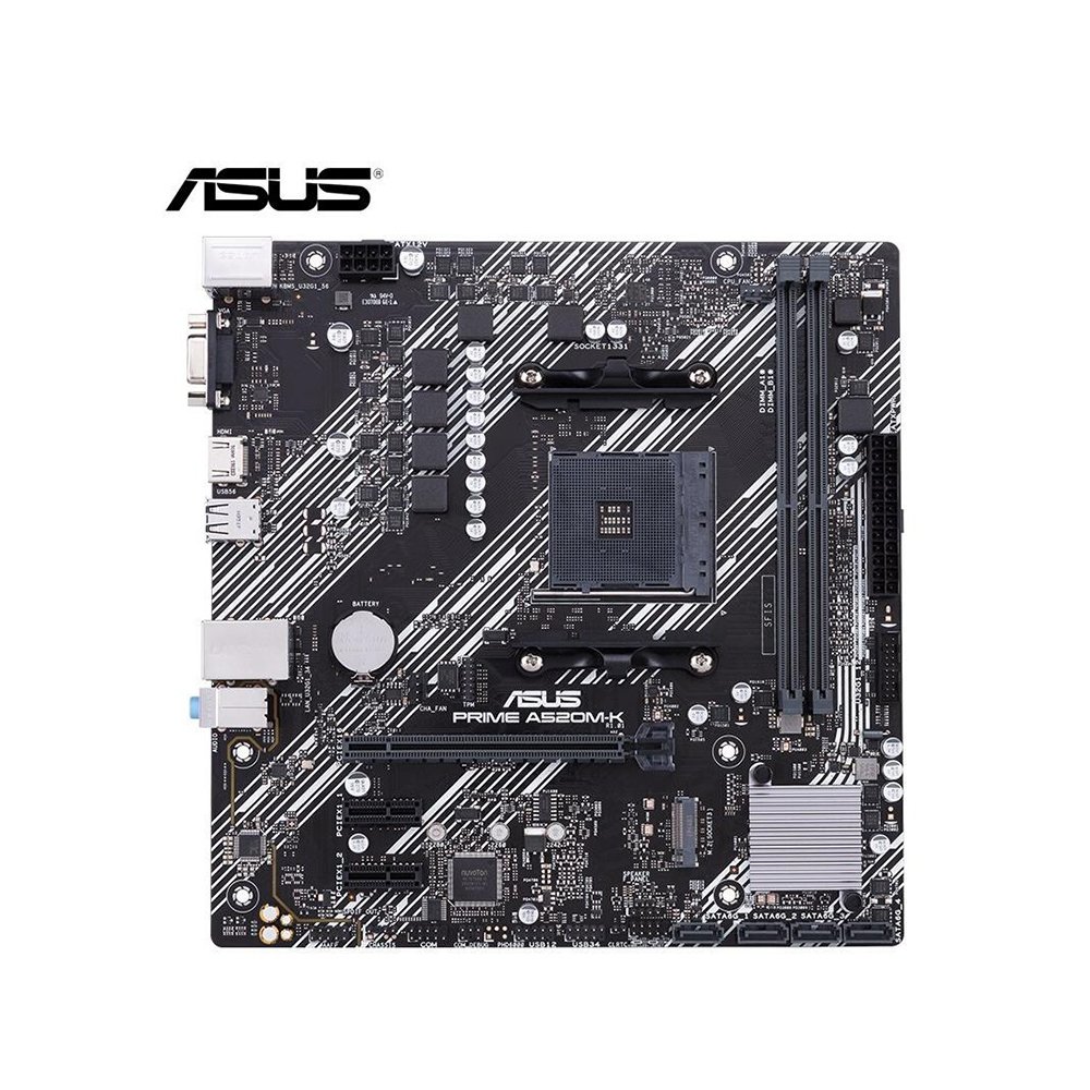 Foto 2 pulgar | Placa Base Asus Prime A520m-k Con Conector Am4 Amd A520 Ddr4 Micro Atx - Venta Internacional.