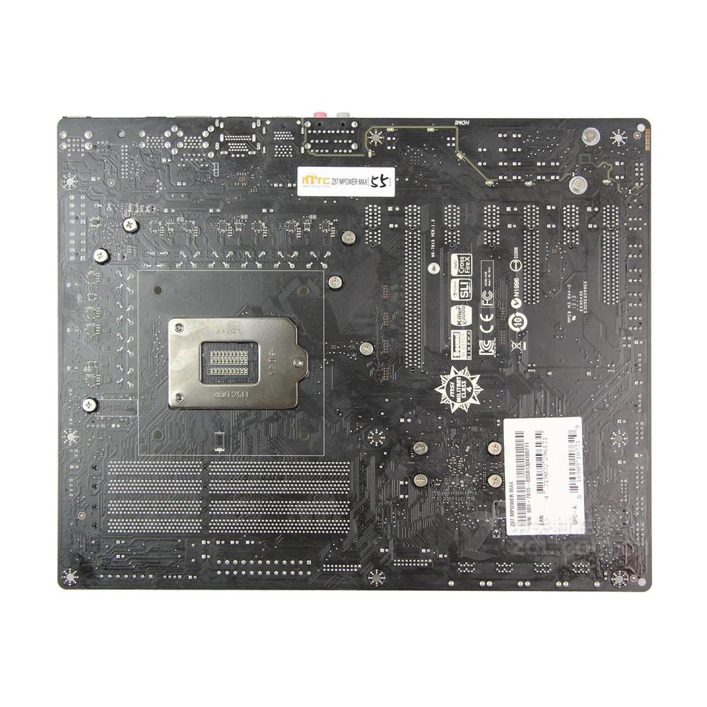 Foto 2 | Placa Madre Msi Z87 Mpower Max Lga 1150 Ddr3 32 Gb Atx - Venta Internacional.