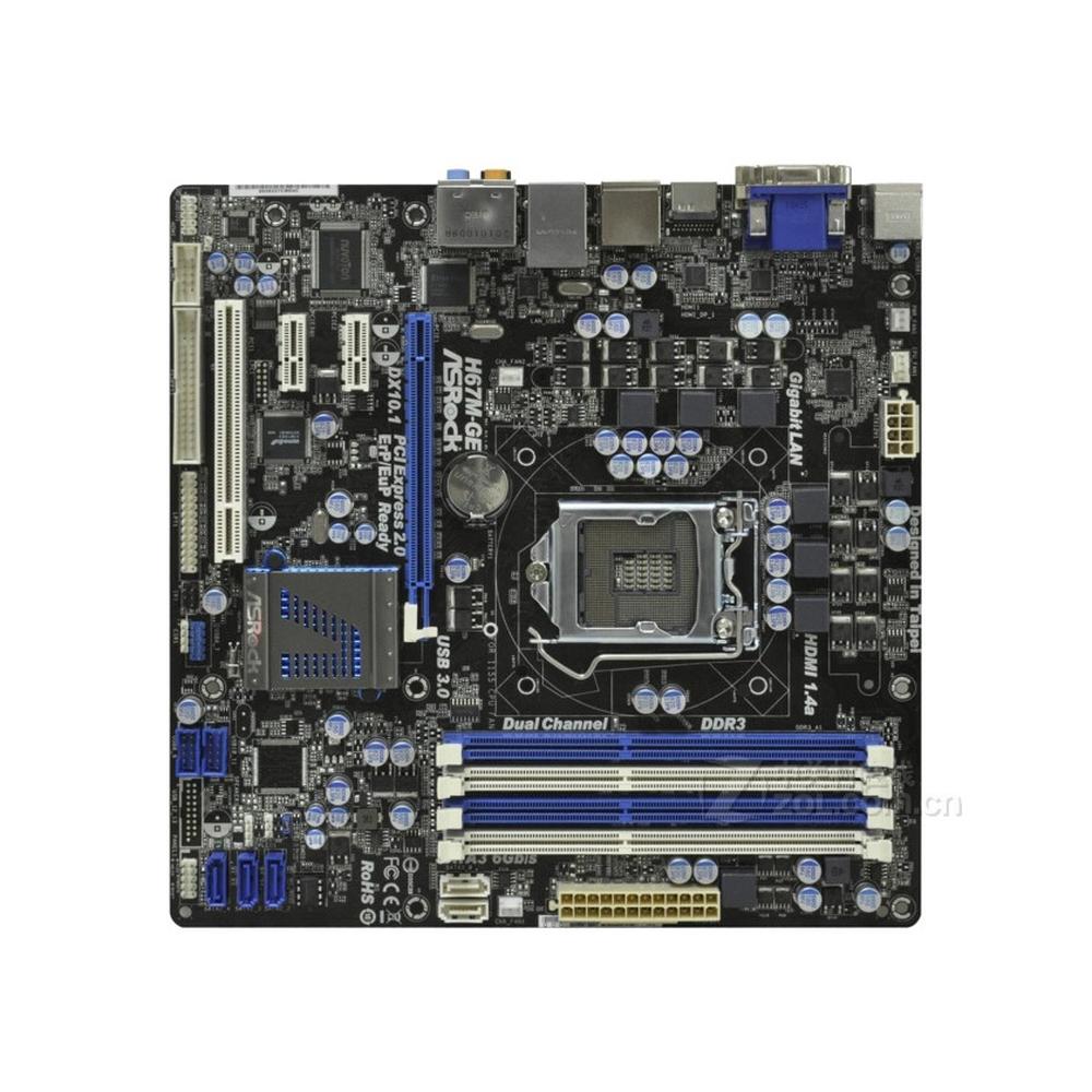 Foto 2 pulgar | Placa Madre Asrock H67m-ge Lga 1155 Intel H67 Ddr3 Micro Atx - Venta Internacional.