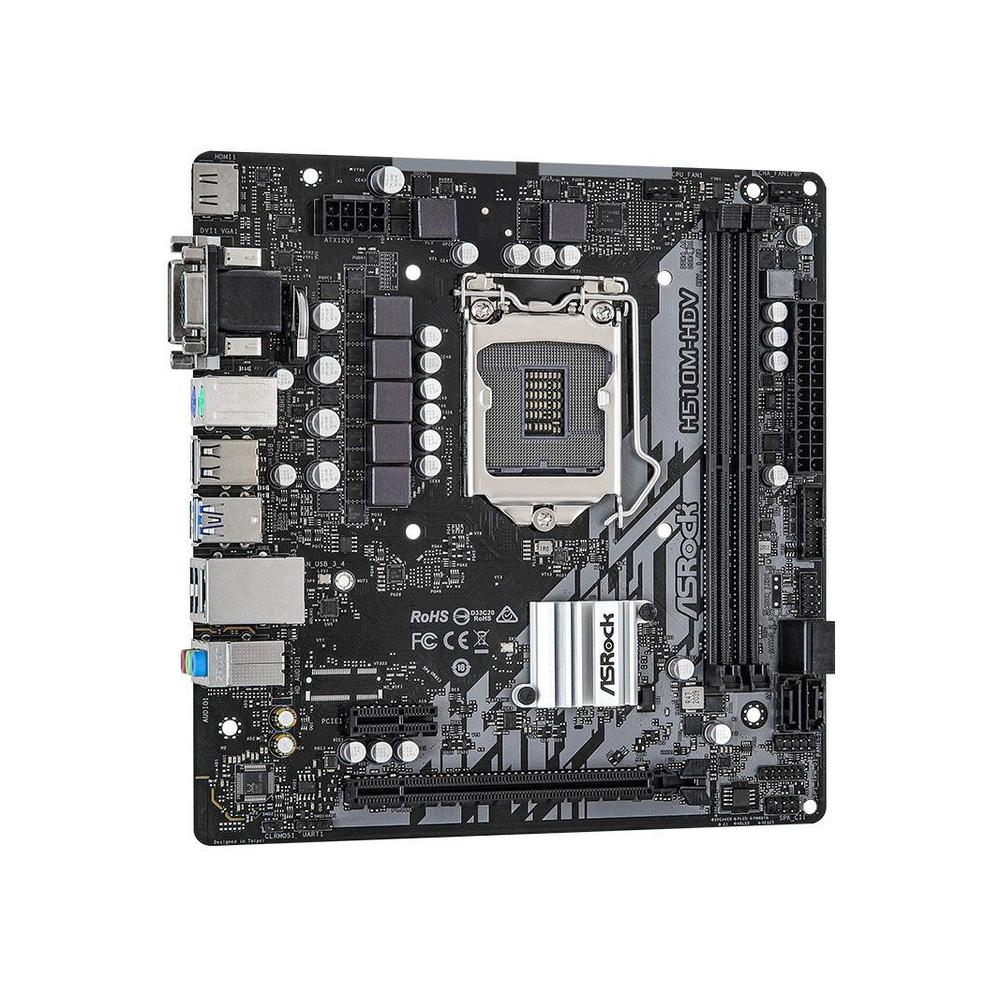 Foto 2 pulgar | Placa Madre Asrock H510m-hdv Lga 1200 Intel H510 Ddr4 De 64 Gb - Venta Internacional.