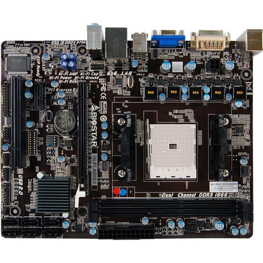 Foto 2 pulgar | Placa Madre Biostar Hi-fi A55s3 Socket Fm2 Amd A55 Ddr3 - Venta Internacional.