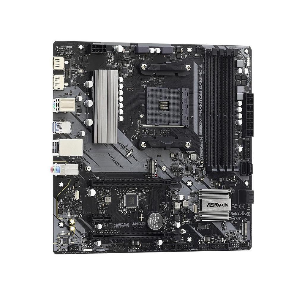 Foto 2 pulgar | Placa Madre Asrock B550m Phantom Gaming De 4 Sockets Am4 Ddr4 - Venta Internacional.
