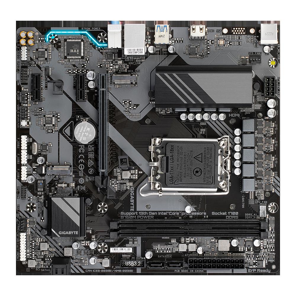 Foto 4 pulgar | Placa Base Gigabyte B760m Power Lga 1700 Ddr4 Micro Atx - Venta Internacional.