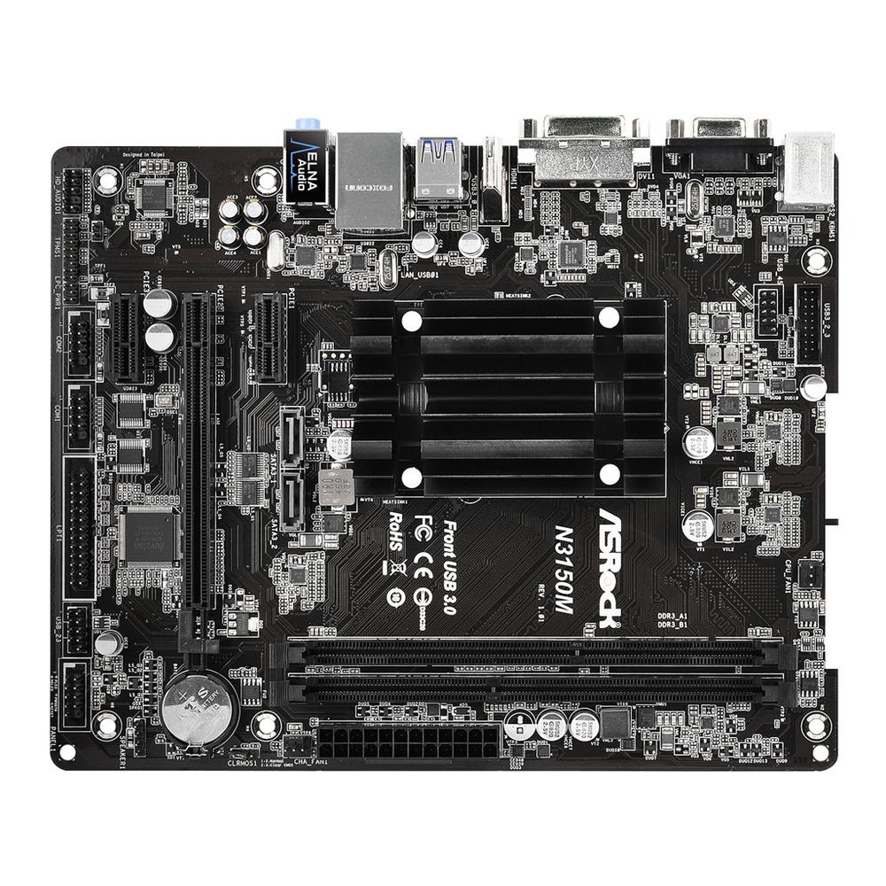 Foto 2 pulgar | Placa Madre Asrock N3150m Con Cpu Ddr3 Micro Atx Integrada - Venta Internacional.