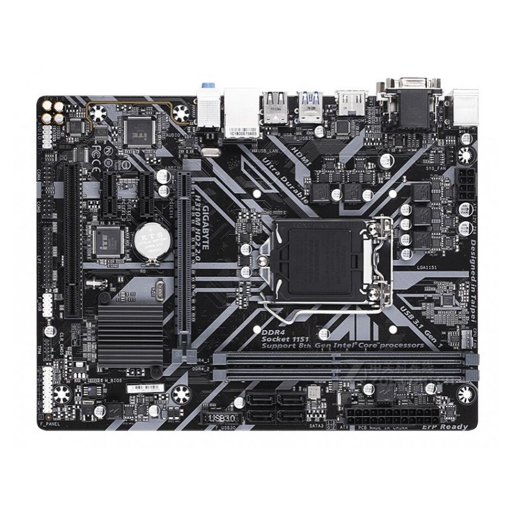 Foto 2 pulgar | Placa Madre Gigabyte H310m Hd2 2.0 Lga 1151 Intel H310 Ddr4 - Venta Internacional.