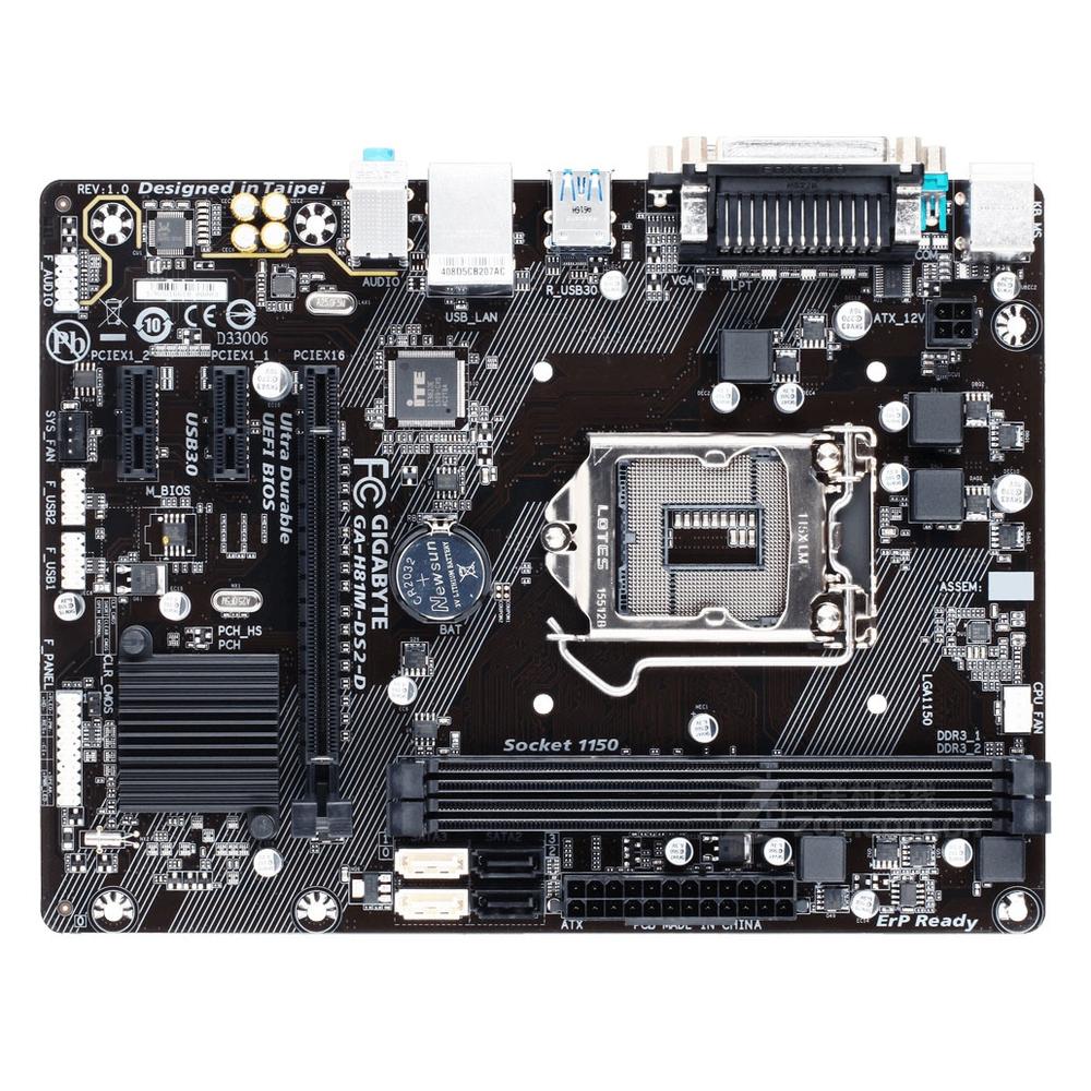 Foto 2 pulgar | Placa Madre Gigabyte H81m-ds2-d Lga 1150 Intel H81 Ddr3 - Venta Internacional.
