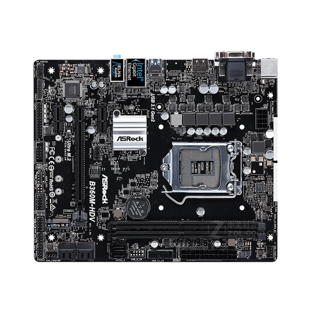 Foto 2 pulgar | Placa Madre Asrock B360m-hdv Lga 1151 Intel B360 Ddr4 32 Gb - Venta Internacional.