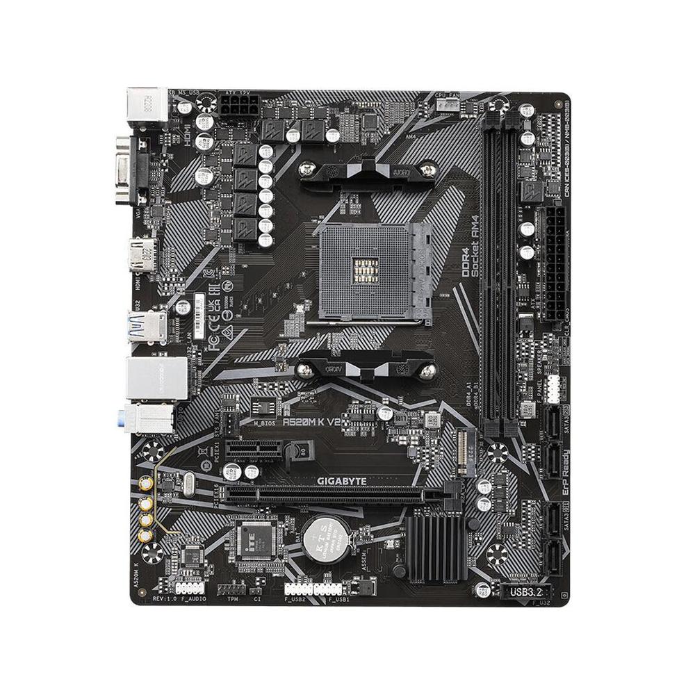 Foto 2 pulgar | Placa Madre Gigabyte A520m K V2 Socket Am4 Amd A520 Ddr4 - Venta Internacional.