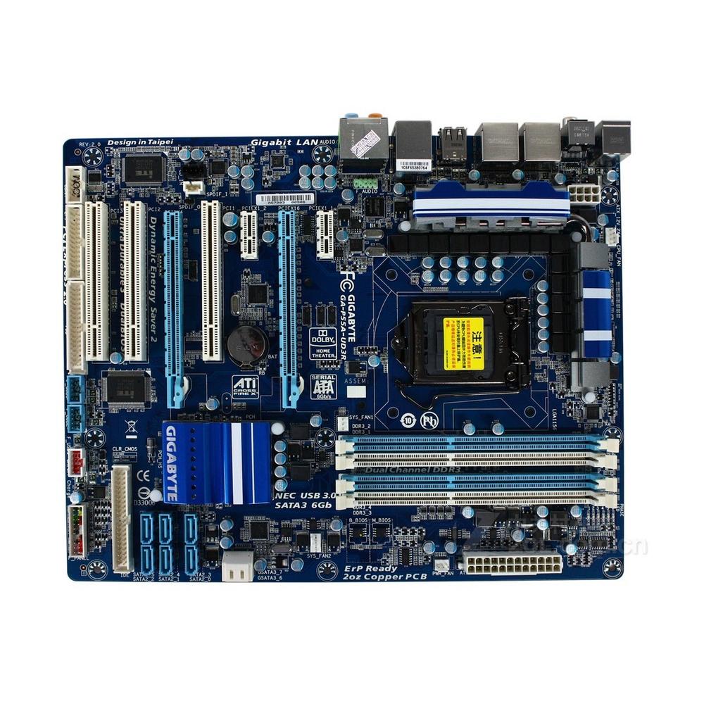 Foto 2 pulgar | Placa Madre Gigabyte Ga-p55a-ud3r Lga 1156 Intel P55 Ddr3 Atx - Venta Internacional.