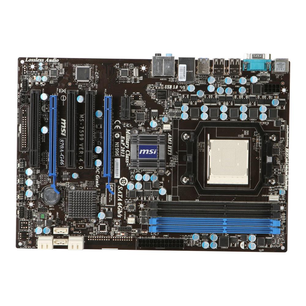 Foto 1 | Placa Madre Msi 870a-g46 Zócalo Am3 Amd 870 Ddr3 Atx - Venta Internacional.