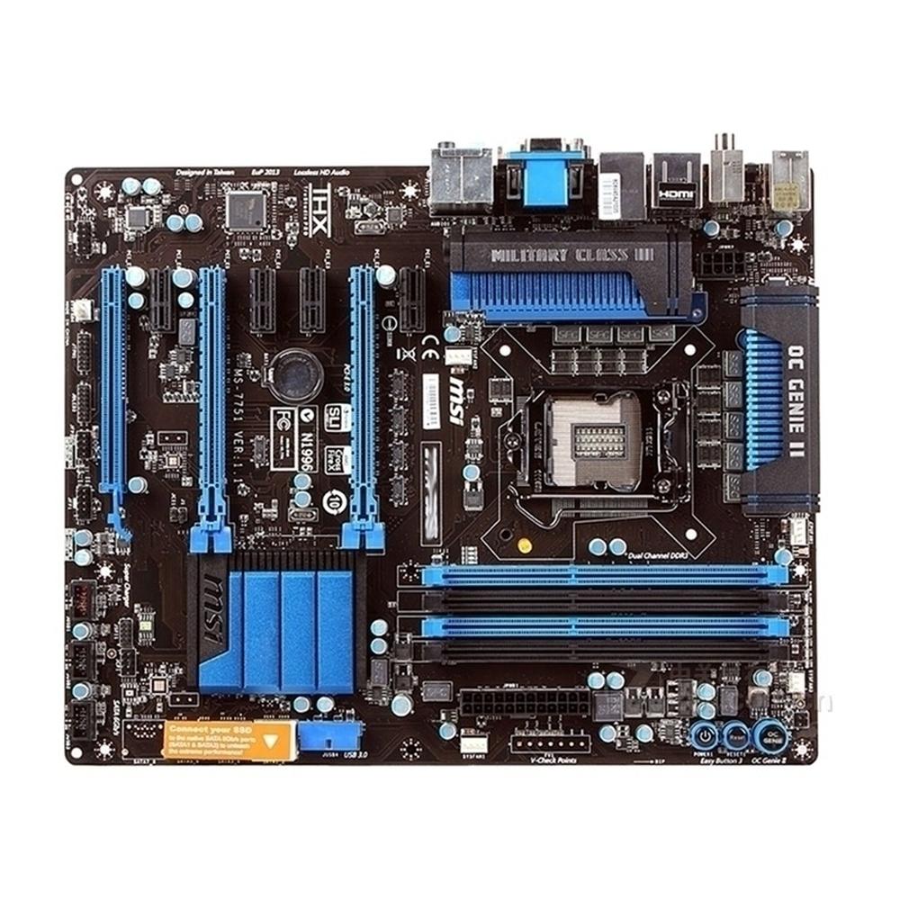 Foto 1 | Placa Madre Msi Z77a-gd55 Lga 1155 Intel Z77 Ddr3 Atx - Venta Internacional.