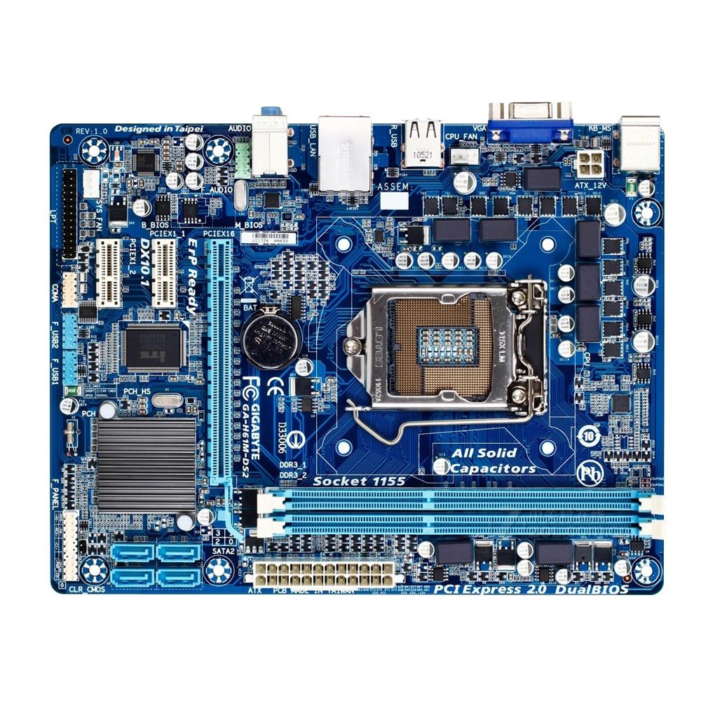 Foto 2 pulgar | Placa Madre Gigabyte Ga-h61m-ds2 (rev.2.2) Lga 1155 Ddr3 - Venta Internacional.