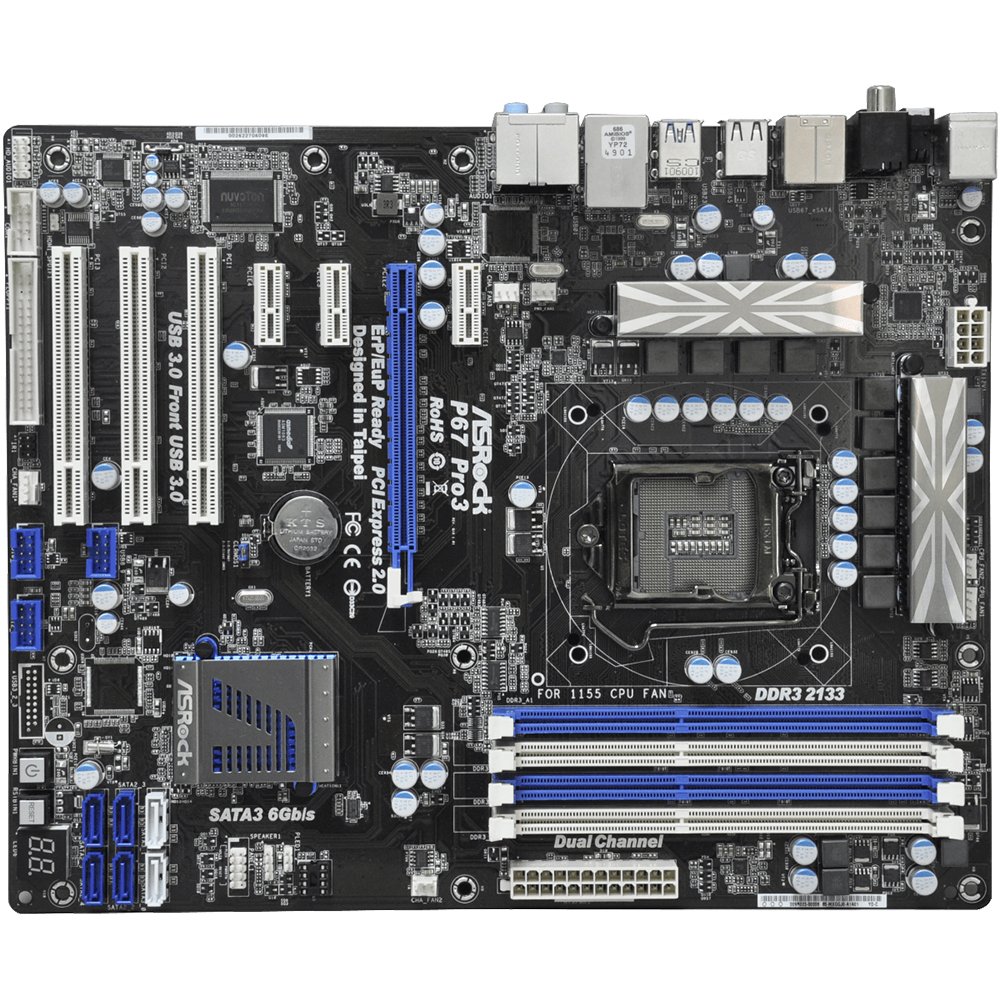 Foto 2 pulgar | Placa Madre Asrock P67 Pro3 Lga 1155 Intel P67 Ddr3 Atx - Venta Internacional.