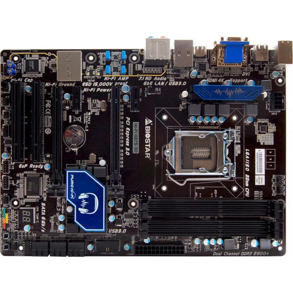 Foto 2 pulgar | Placa Madre Biostar Hi-fi H87s 3d Lga 1150 Intel H87 Ddr3 - Venta Internacional.