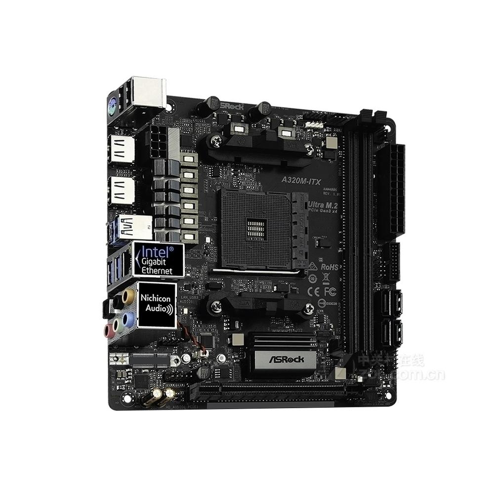 Foto 3 pulgar | Placa Madre Asrock A320m-itx Socket Am4 Ddr4 Mini-itx Usada - Venta Internacional.