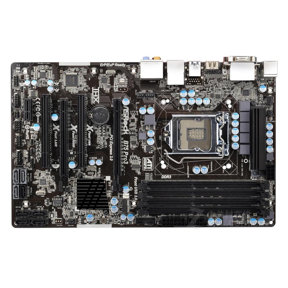 Placa Madre Asrock B75 Pro3 Lga 1155 Intel B75 Ddr3 Atx - Venta Internacional. $2,086