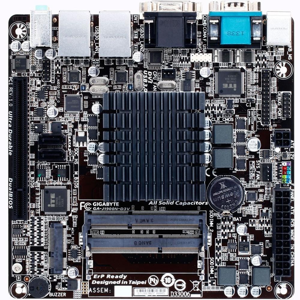 Foto 2 pulgar | Placa Madre Gigabyte J1900n-d3v (rev.1.x) Con Cpu Ddr3 Integrada - Venta Internacional.