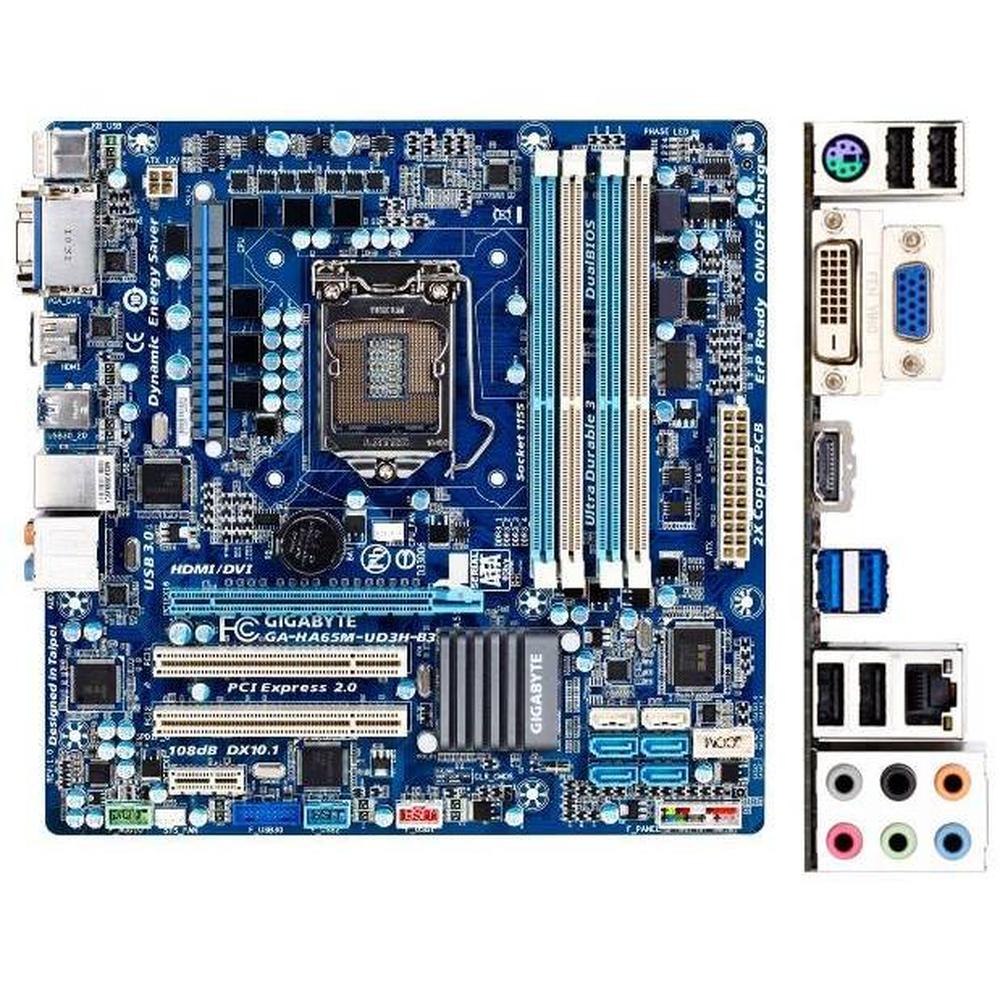 Foto 3 pulgar | Placa Madre Gigabyte Ga-ha65m-ud3h-b3 Lga 1155 Intel H61 Ddr3 - Venta Internacional.