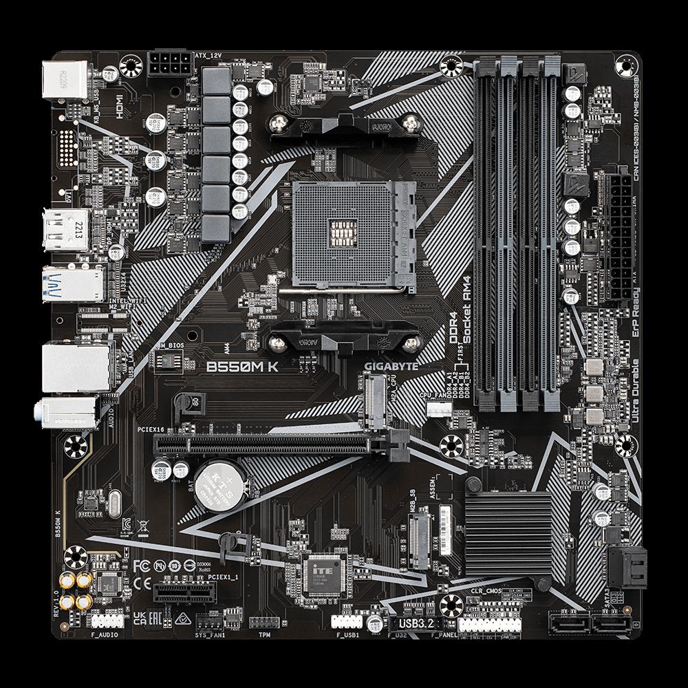 Foto 2 pulgar | Placa Madre Gigabyte Ga-b550m K Amd Am4 B550 Ddr4 Micro Atx - Venta Internacional.