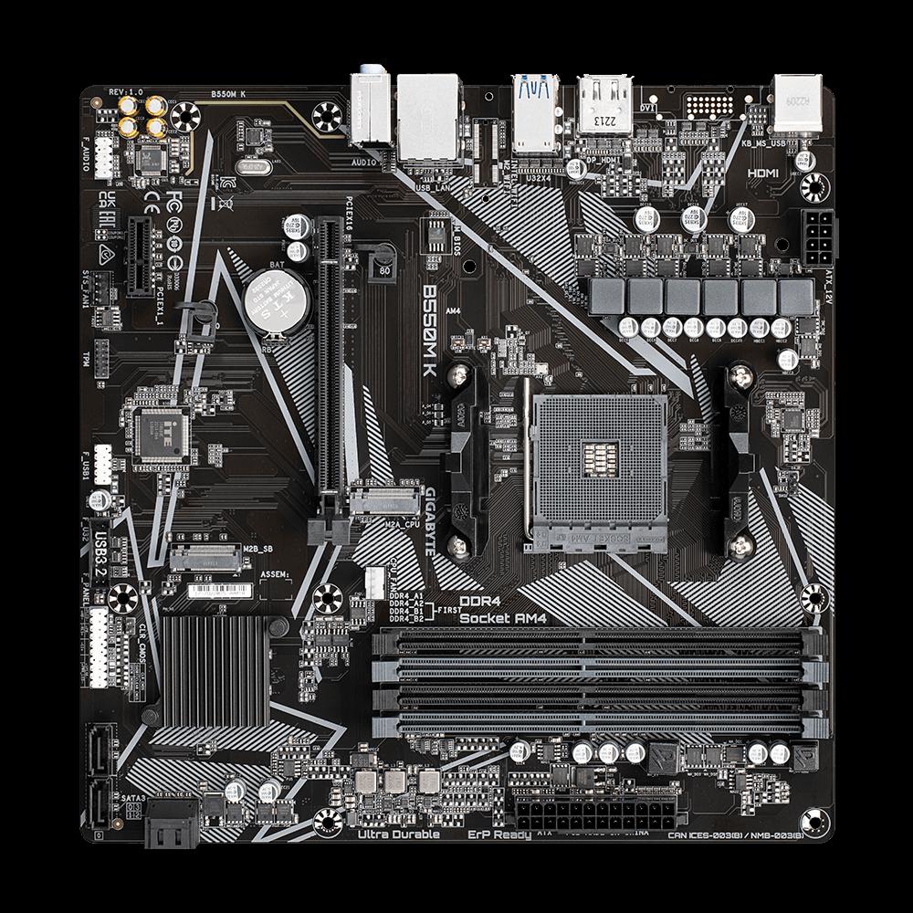 Foto 4 pulgar | Placa Madre Gigabyte Ga-b550m K Amd Am4 B550 Ddr4 Micro Atx - Venta Internacional.