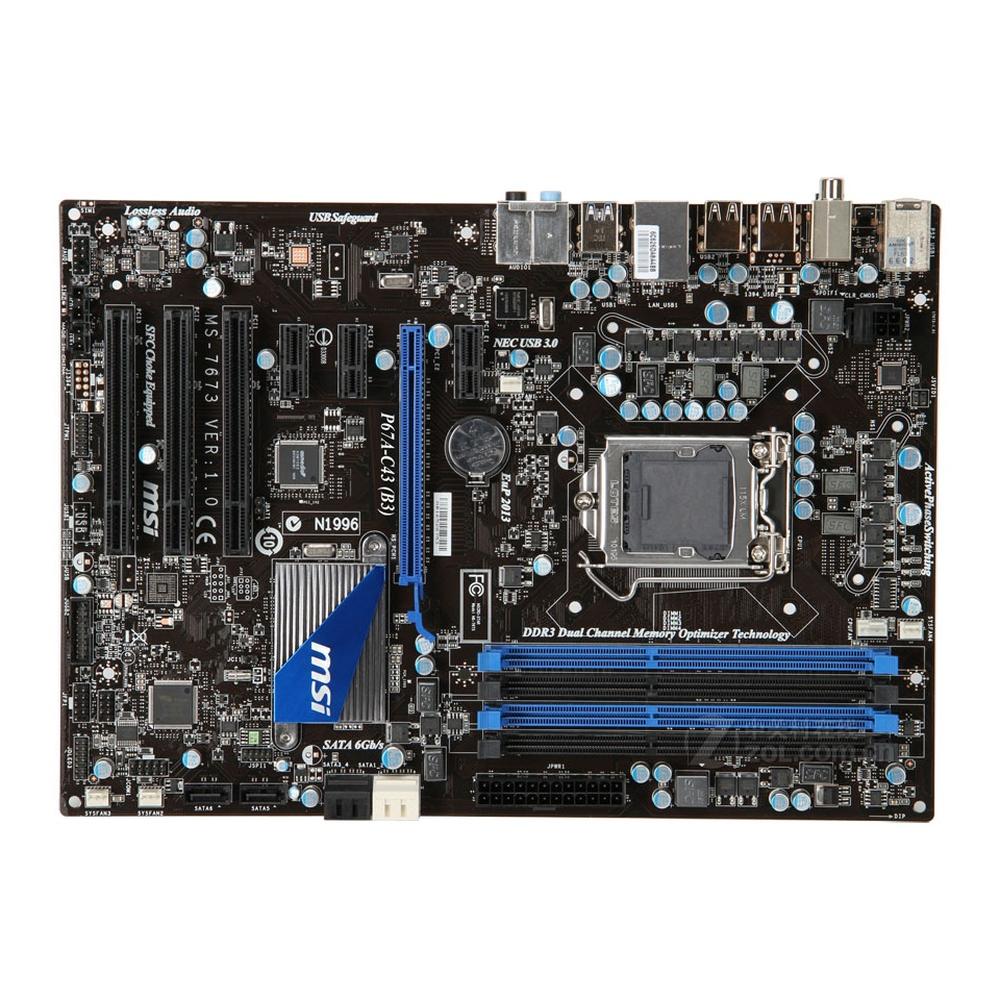 Foto 1 | Placa Madre Msi P67a-c43 (b3) Lga 1155 Intel P67 Ddr3 Atx - Venta Internacional.