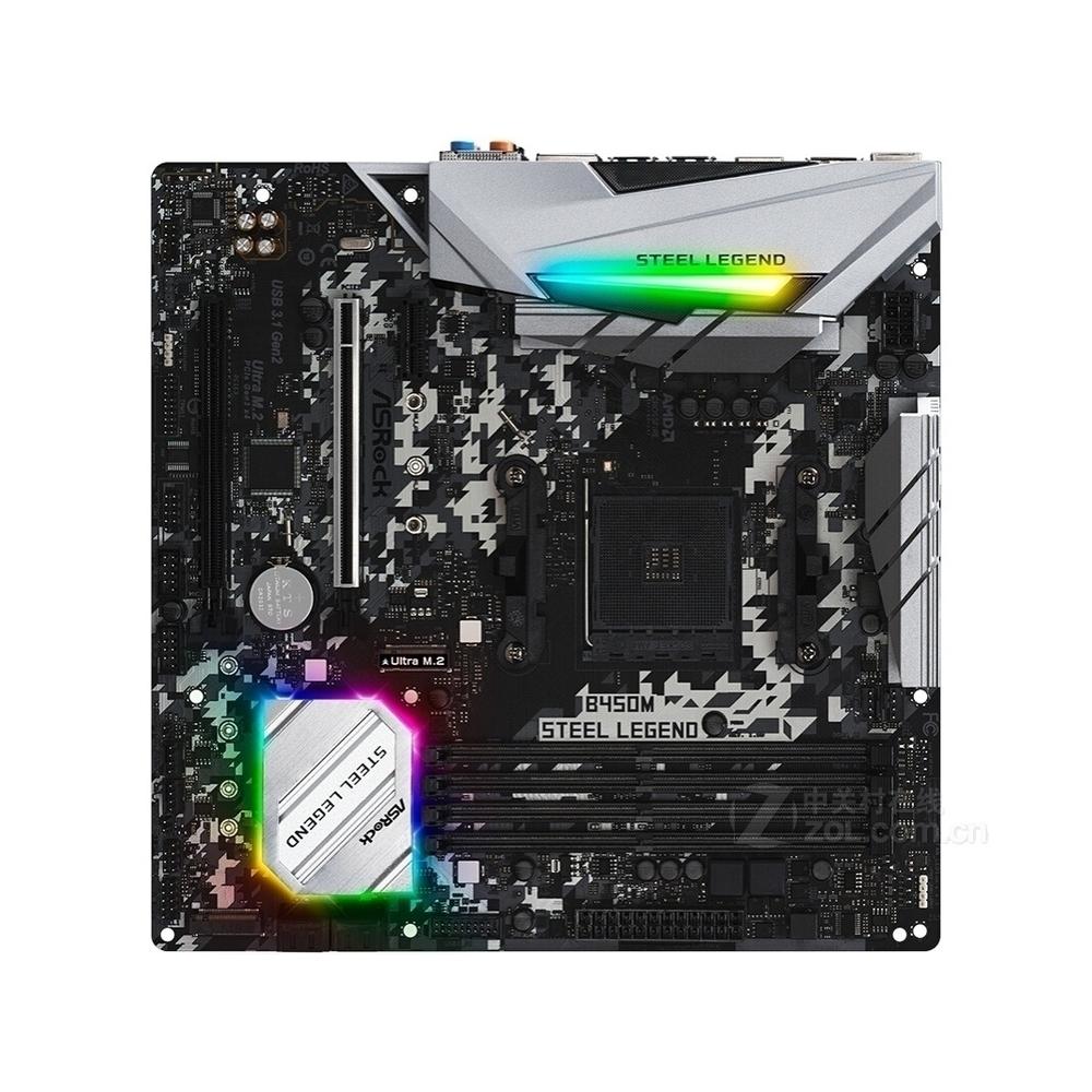 Foto 2 pulgar | Placa Base Asrock B450m Steel Legend Socket Am4 Ddr4 Micro Atx - Venta Internacional.