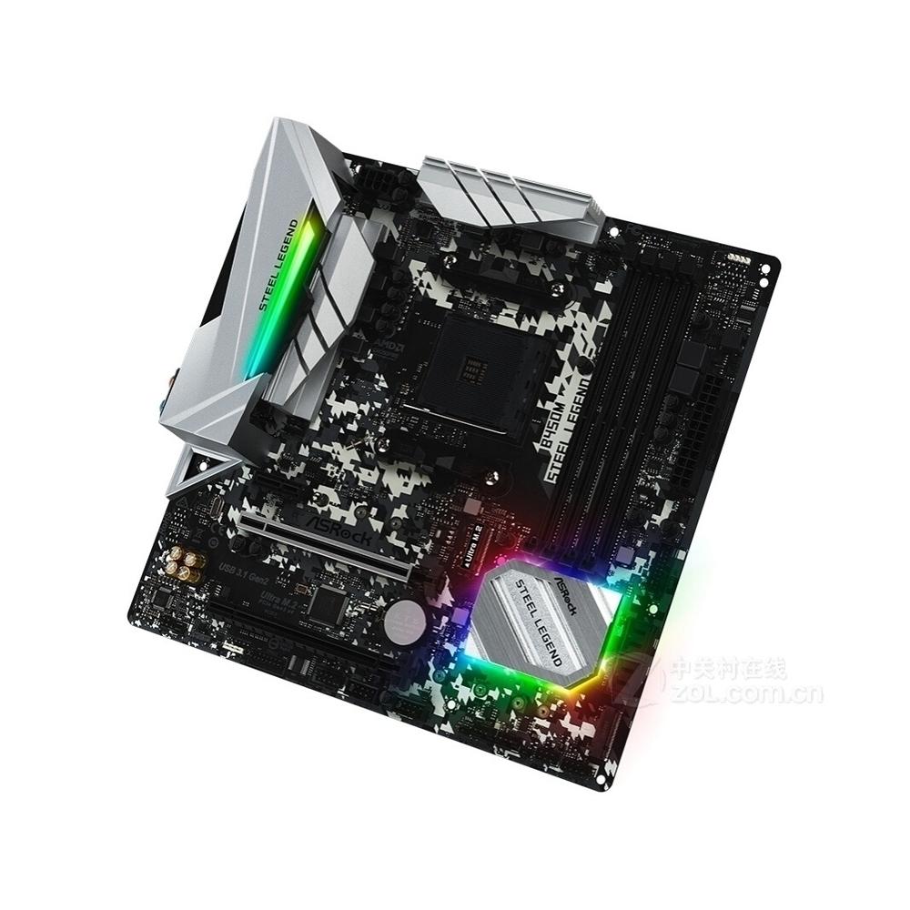 Foto 4 pulgar | Placa Base Asrock B450m Steel Legend Socket Am4 Ddr4 Micro Atx - Venta Internacional.