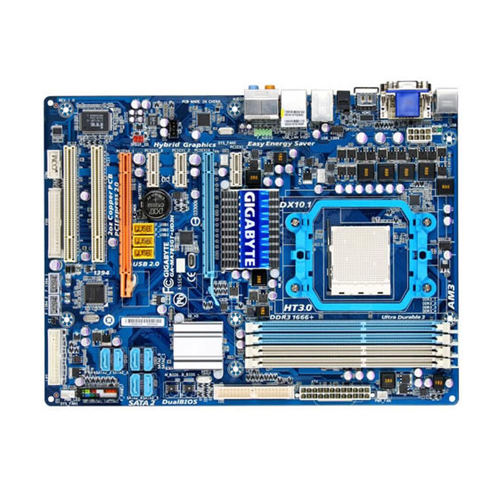 Foto 2 pulgar | Placa Madre Gigabyte Ga-ma785gt-ud3h (rev.1.0) Socket Am3 Amd 785g Ddr3 Atx - Venta Internacional.