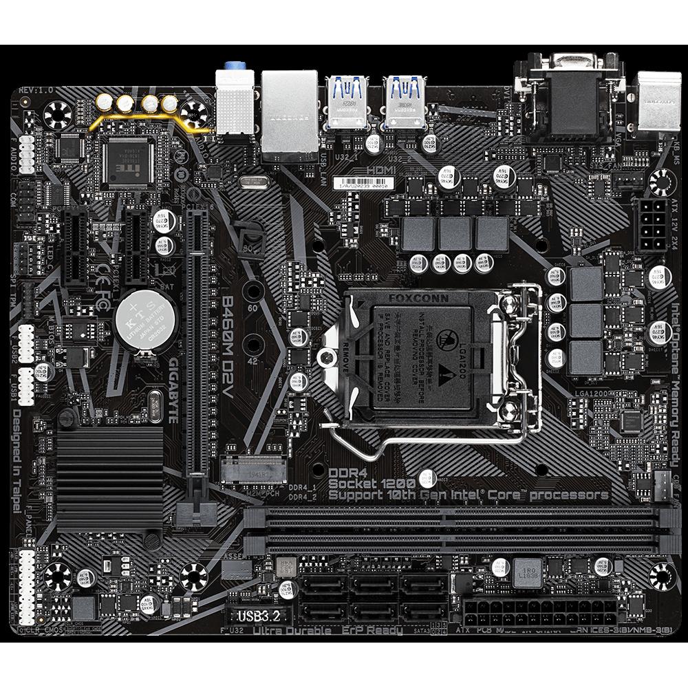 Foto 2 pulgar | Placa Madre Gigabyte Ga-b460m D2v Lga 1200 Intel B460 Ddr4 - Venta Internacional.