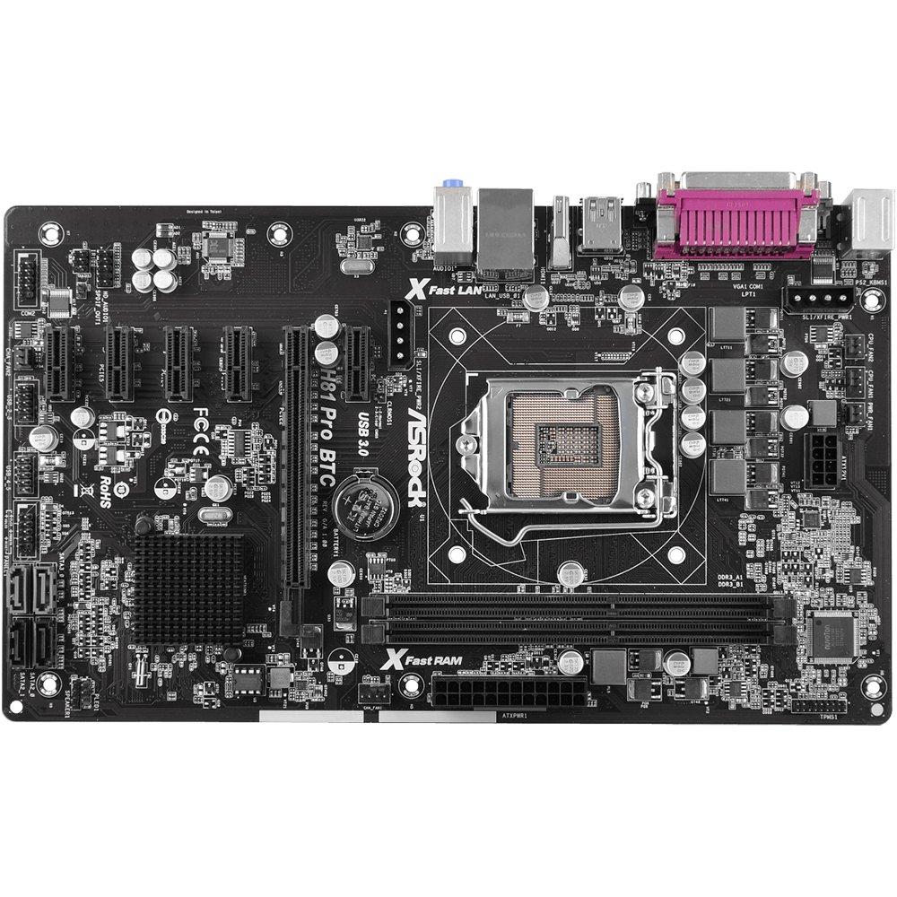 Foto 1 | Placa Madre Asrock H81 Pro Btc Lga 1150 Intel H81 Ddr3 Atx - Venta Internacional.