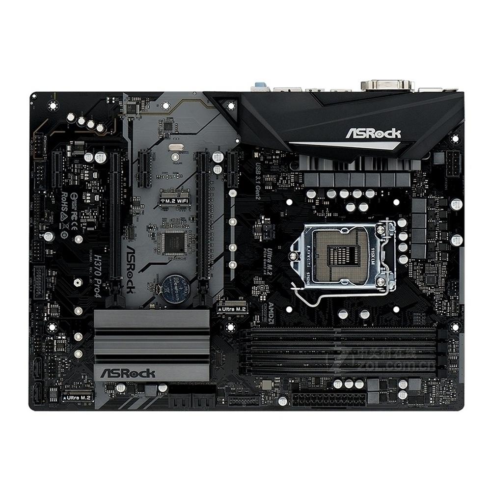 Foto 2 pulgar | Placa Madre Asrock H370 Pro4 Lga 1151 Intel H370 Ddr4 Atx - Venta Internacional.