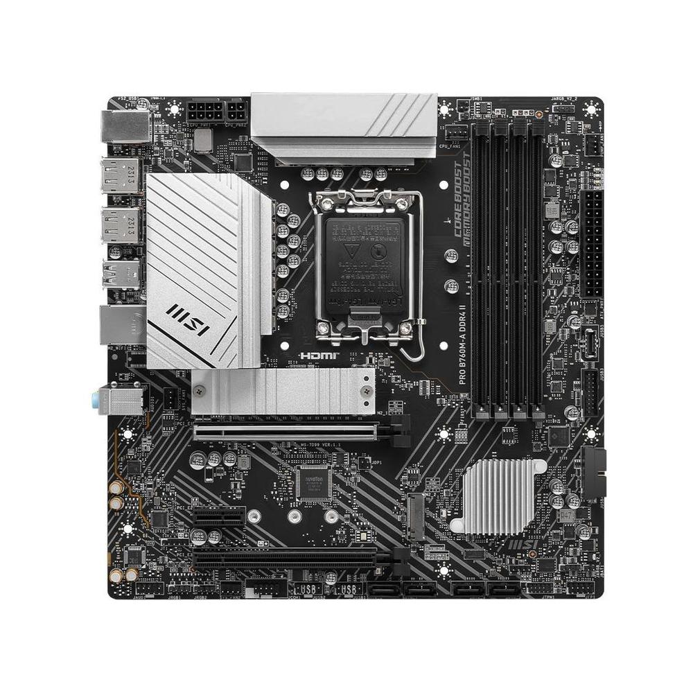 Foto 2 pulgar | Placa Madre Msi Pro B760m-a Ddr4 Ii Lga 1700 Intel B760 Ddr5 - Venta Internacional.