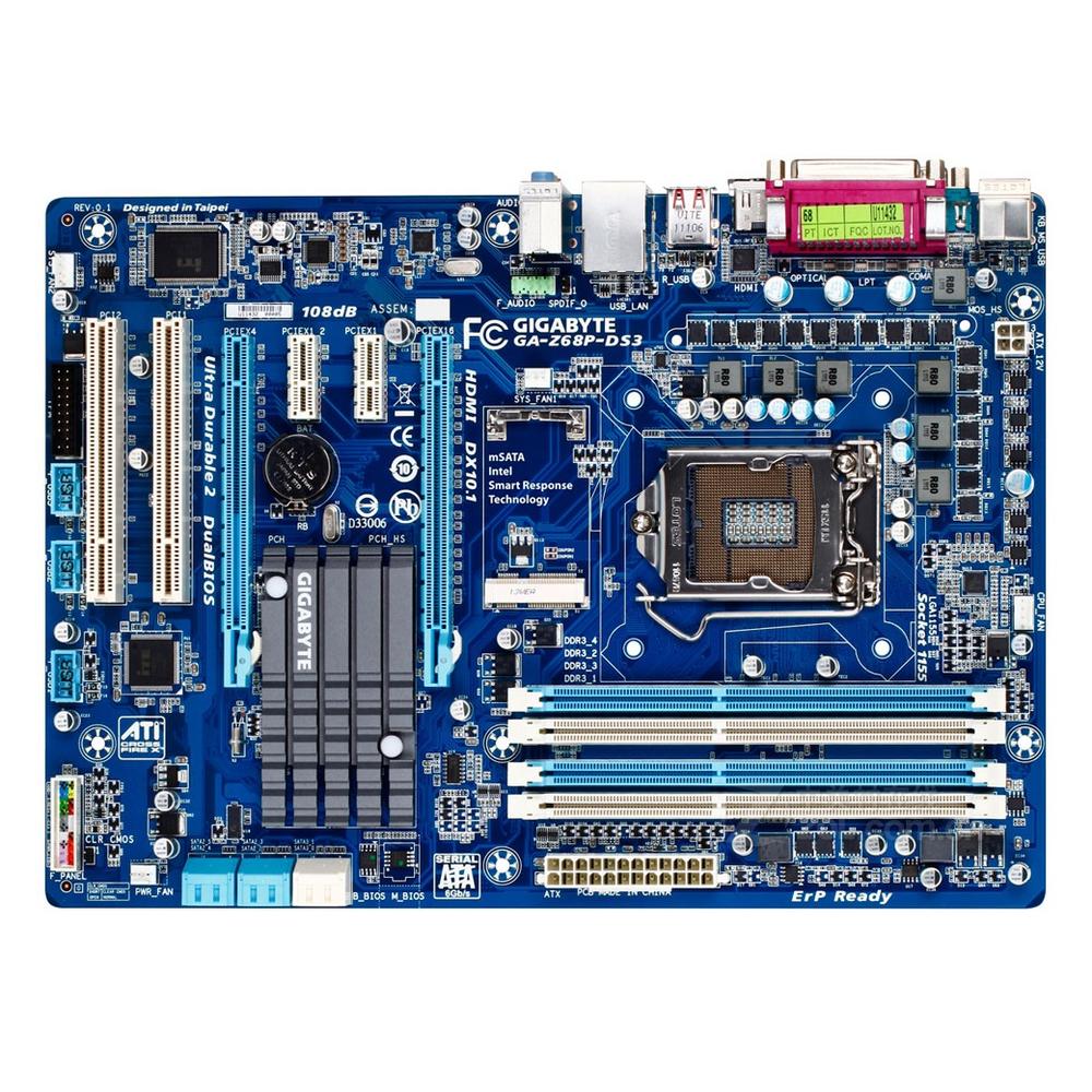 Foto 2 pulgar | Placa Madre Gigabyte Ga-z68p-ds3 Lga 1155 Intel Z68 Ddr3 Atx - Venta Internacional.