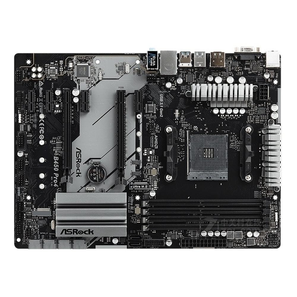 Foto 2 pulgar | Placa Madre Asrock B450 Pro4 Socket Am4 Amd B450 Ddr4 Atx - Venta Internacional.