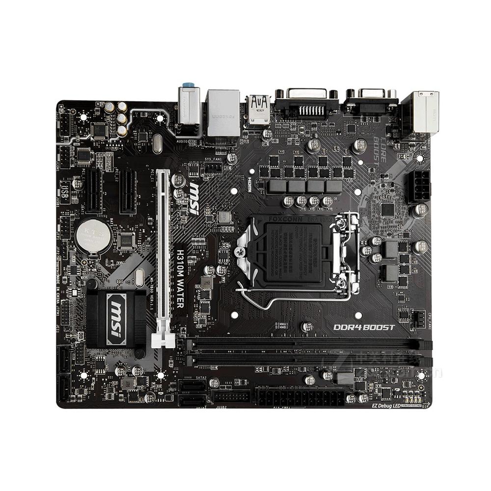 Foto 2 pulgar | Placa Madre Msi H310m Water Lga 1151 Intel H310 Ddr4 32gb - Venta Internacional.