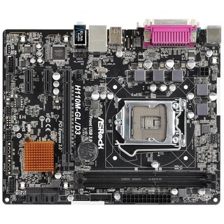 Foto 1 | Placa Madre Asrock H110m-gl/d3 Lga 1151 Intel H110 Ddr3 - Venta Internacional.
