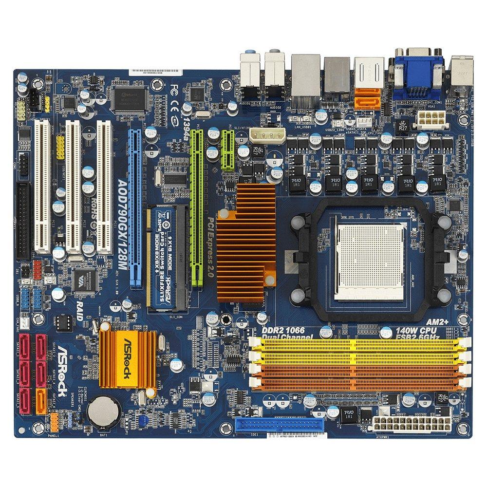 Foto 2 pulgar | Placa Madre Asrock Aod790gx/128m Socket Am2/am2+/am3 Ddr2 - Venta Internacional.