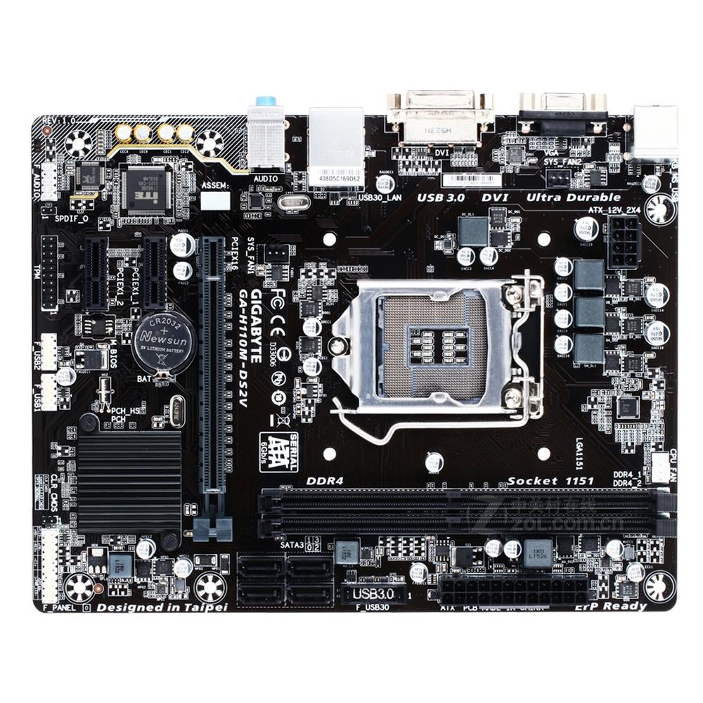 Foto 2 pulgar | Placa Madre Gigabyte H110m-ds2v (rev.1.0) Lga 1151 Ddr4 32gb - Venta Internacional.